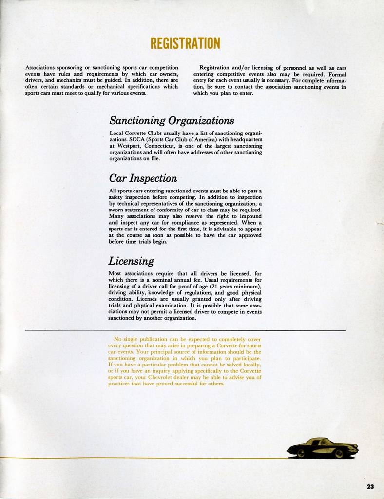 1959 Corvette Equipment Guide Page 7